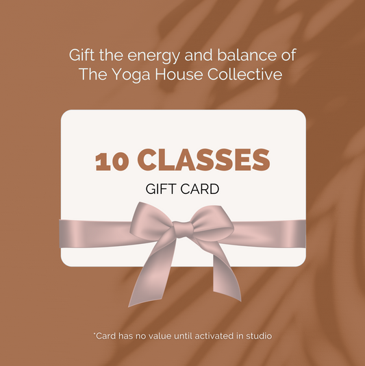 Yoga Gift Card 10 Classes Membership